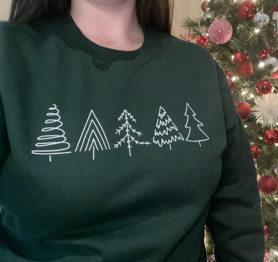 Trees Christmas Crewneck