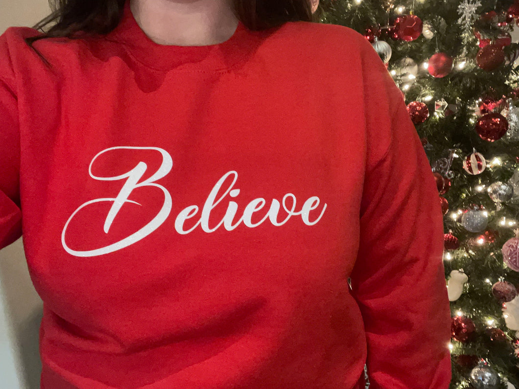 Believe Christmas Crewneck